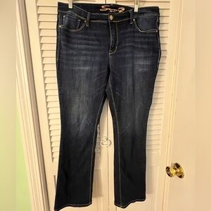 Seven7 Navy Jeans with Metallic Gold Detail